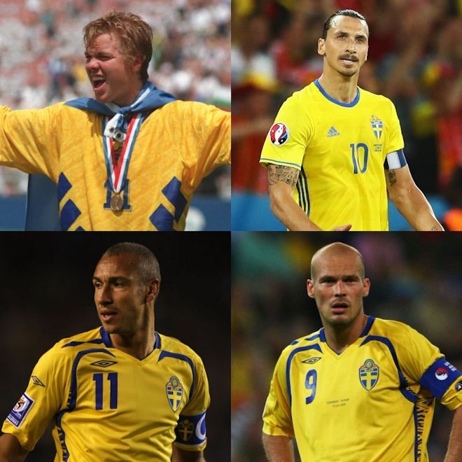 サッカースウェーデン代表　ユニホーム
